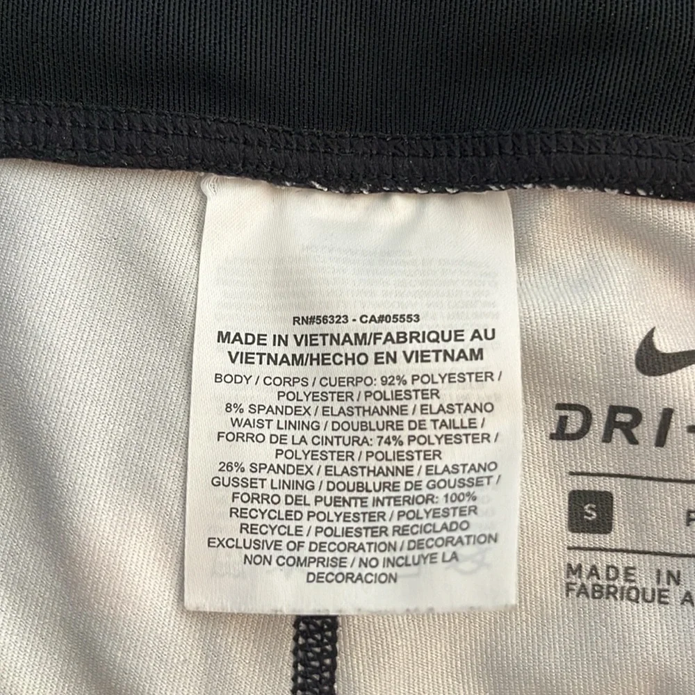 Nike Dri-Fit running pants, women’s size S/P, black with pink and gray - Picture 6 of 10